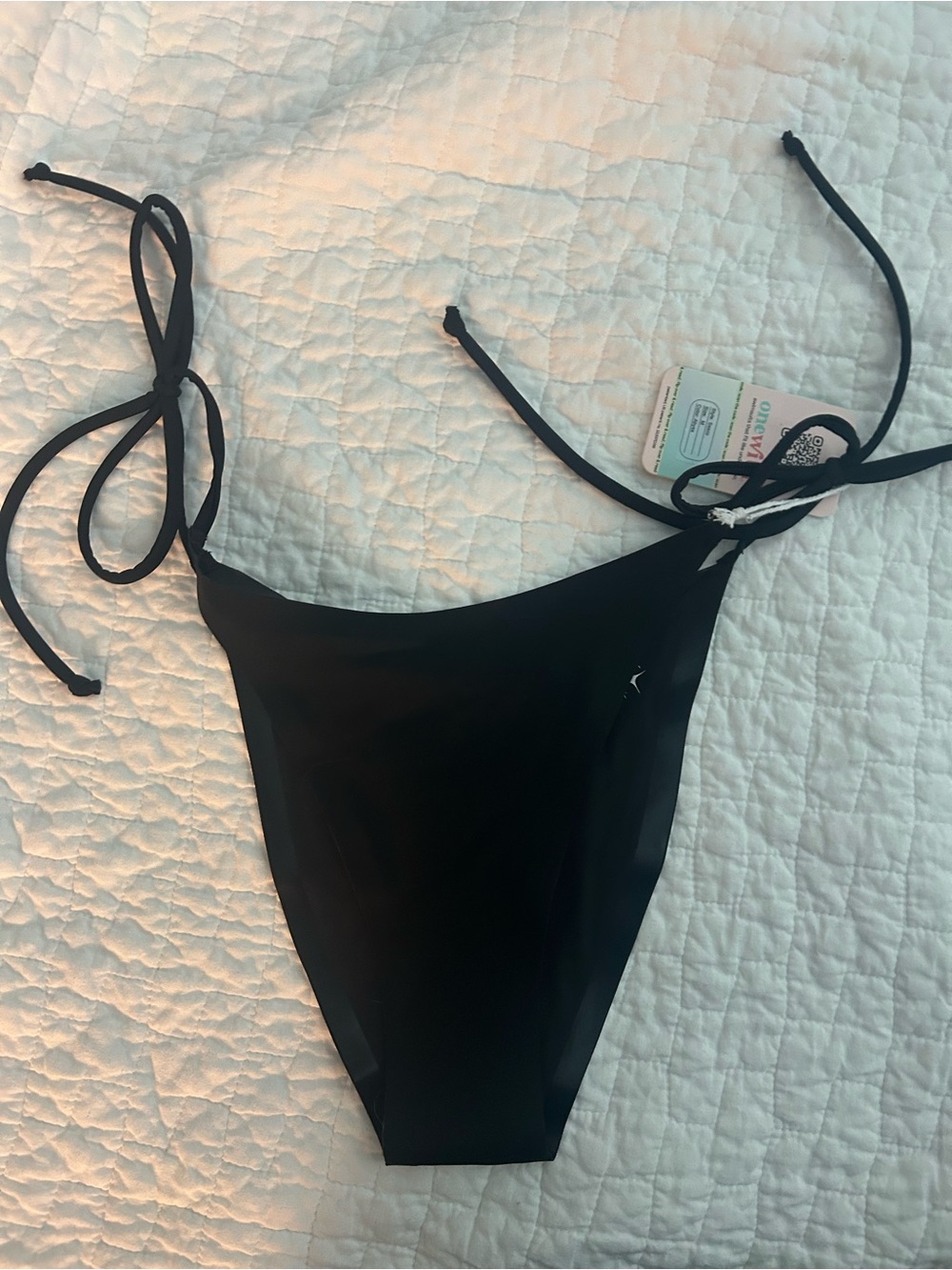Black Tie-Side Bikini Bottom - Women's Swim